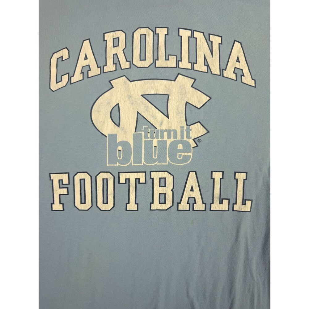 Vintage UNC Tar Heels Turn It Blue Football T Shirt FedEx Back Men's XL - Picture 5 of 6